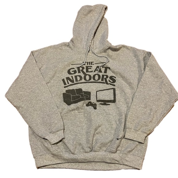 THE Great Indoors/Gaming Hoodie (Sz XL) - Picture 1 of 7